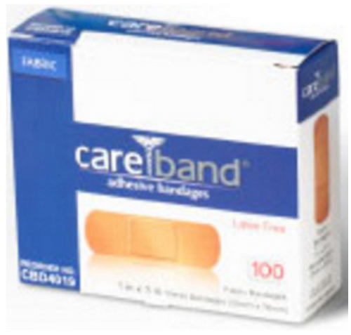 Careband™ Adhesive Bandage, Fabric, 1in X 3in Box of 100
