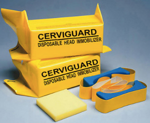Cerviguard Head Immobilizer Block, Foam Strap