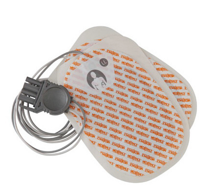 Medi-Trace™ 1310P Model Multi-function Defibrillation Electrode with Physio-Control Connector, 3.75in x 5.75in, Case of 10