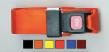 Metal Push Button Buckle Two Piece w/Loop End Straps, 7 Feet