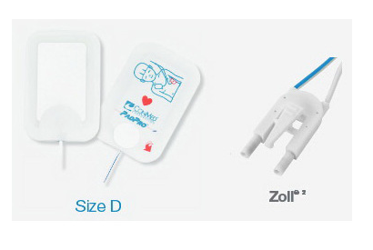 PadPro® Multi-Function Defib Radiotranslucent Electrode Pad with Anderson Connector, 4.25in x 2.87in, Pediatric