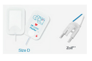 PadPro® Multi-Function Defib Radiotranslucent Electrode Pad with Anderson Connector, 4.25in x 2.87in, Pediatric