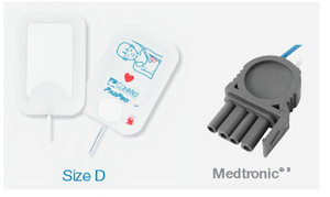 PadPro® Multi-function Defib Radiotranslucent Electrode Pad with Medtronic Connector, 4.25in x 2.87in, Pediatric