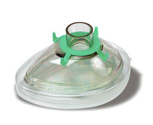 Premium Anesthesia Breathing Mask, Green Hook Ring, Toddler