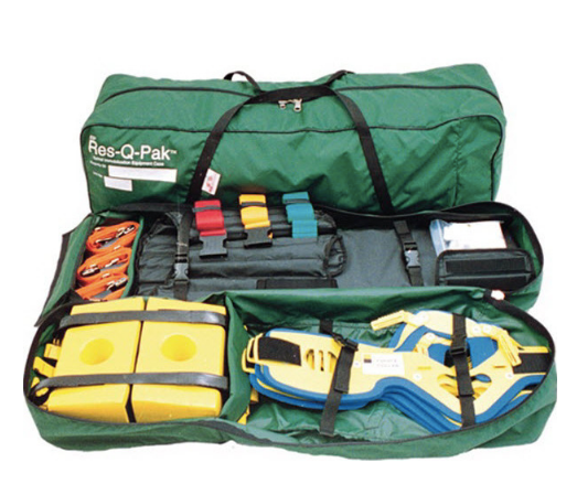 RES-Q-PAK Immobilization Case, 36in L x 8.5in W x 11in H, Green, Nylon