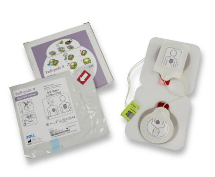 Stat-Padz® II Electrodes With Green AED Connector, Pediatric, 34in L Leadwire Case of 12