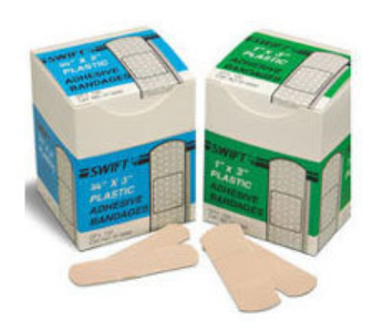 Swift Adhesive Strip Bandage, 3/4in X 3in Box of 50